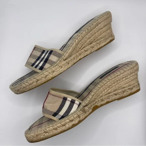 Burberry | Espadrille Slip on Wedge Sandal | EU40 - Picture 6 of 16